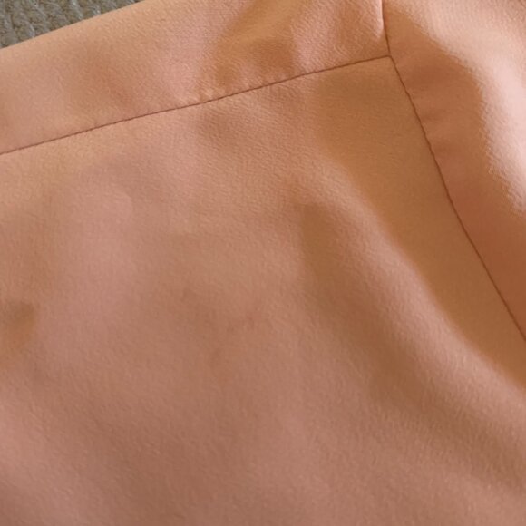 Vintage Peach Long Sleeve Blouse Western Coastal Grandma Academia Romantic Boho - Picture 9 of 11